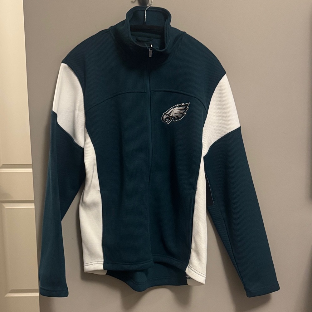 NWT NFL Team Apparel Philadelphia Eagles Green and White Jacket